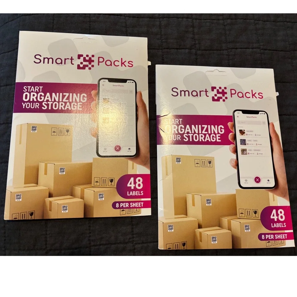 Smart Packs 48 Labels per Sheet‎ Organize Your Storage Label Maker Labels